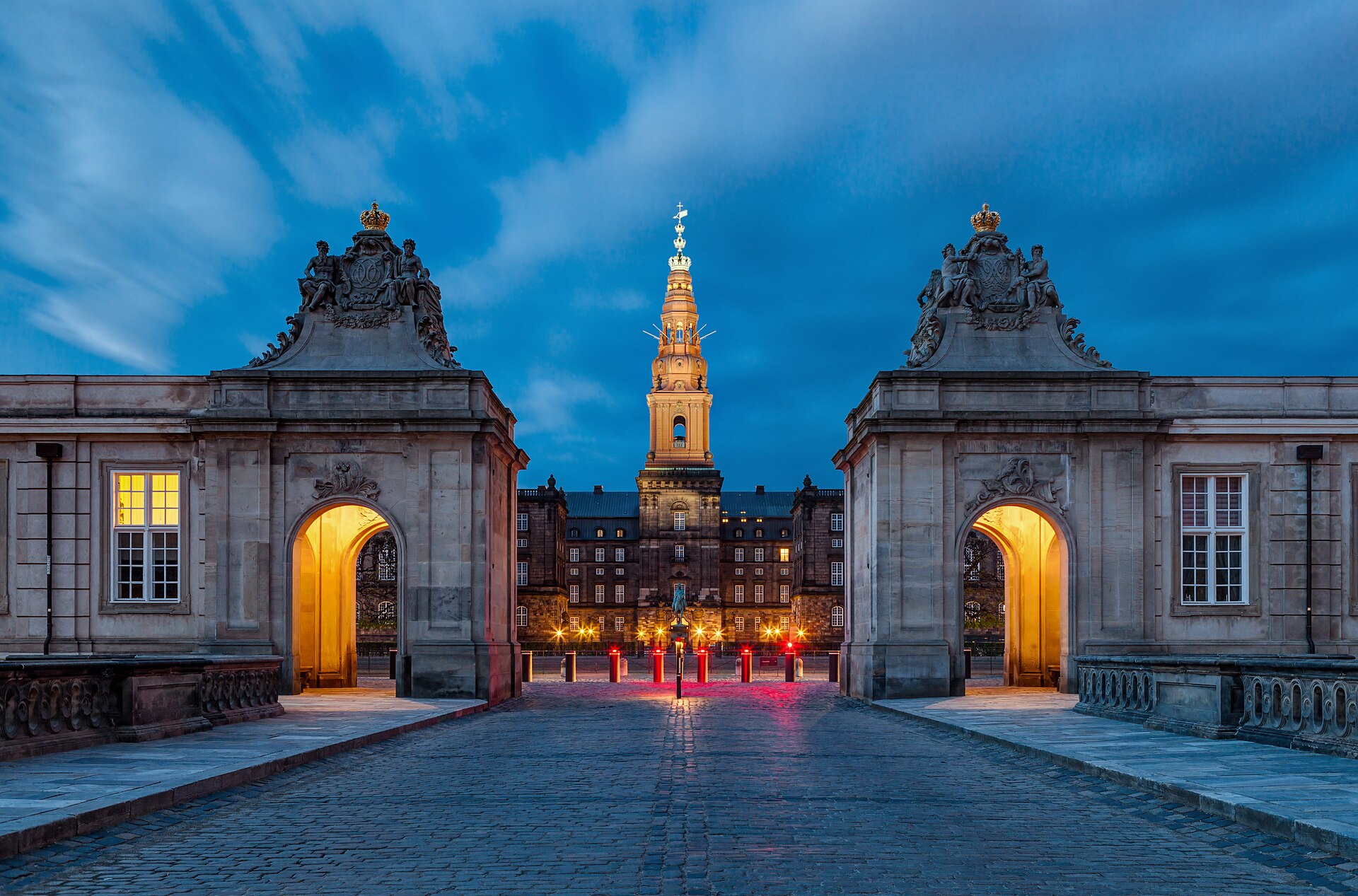 Christiansborg Palace seen from the Marble Bridge, Copenhagen